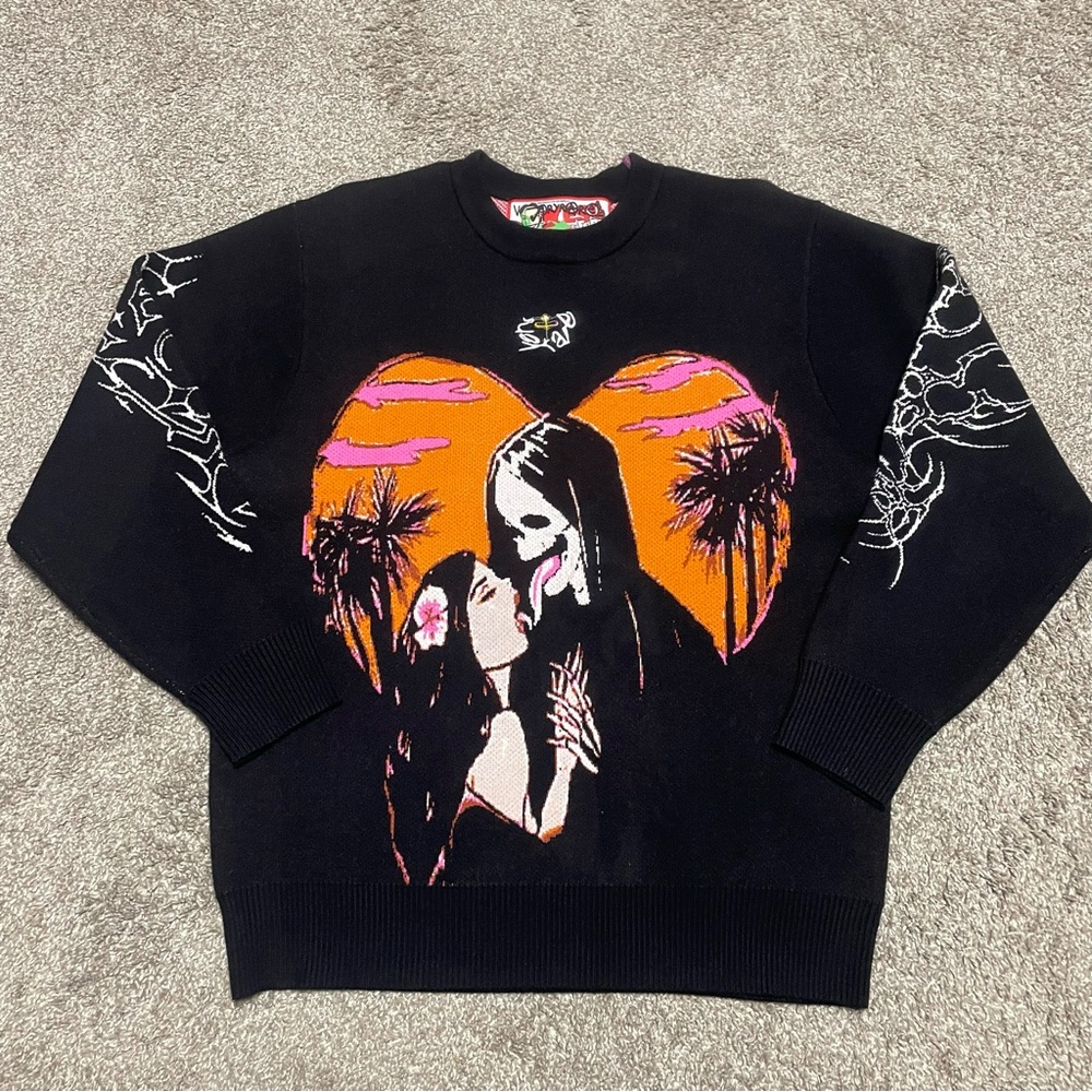 veryrare Raf Reyes Kiss of Death Sweater Size S
